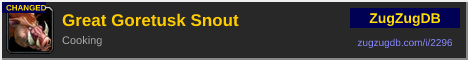 Great Goretusk Snout: forum signature banner