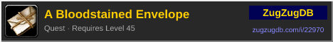 A Bloodstained Envelope: forum signature banner
