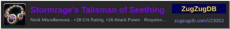 Stormrage's Talisman of Seething: forum signature banner