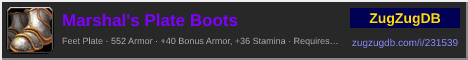 Marshal's Plate Boots: forum signature banner