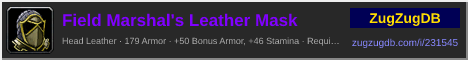 Field Marshal's Leather Mask: forum signature banner