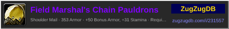 Field Marshal's Chain Pauldrons: forum signature banner