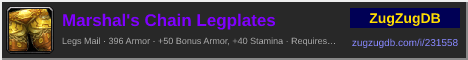 Marshal's Chain Legplates: forum signature banner