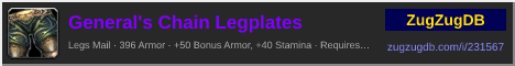 General's Chain Legplates: forum signature banner