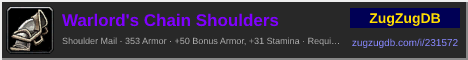 Warlord's Chain Shoulders: forum signature banner