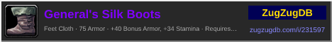 General's Silk Boots: forum signature banner