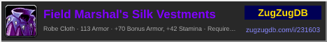 Field Marshal's Silk Vestments: forum signature banner