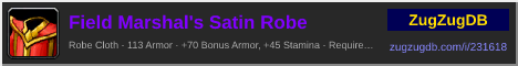 Field Marshal's Satin Robe: forum signature banner