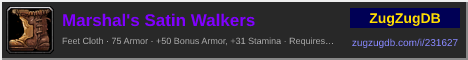 Marshal's Satin Walkers: forum signature banner