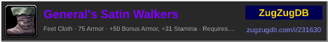 General's Satin Walkers: forum signature banner