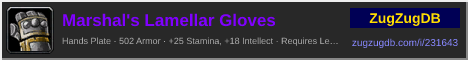 Marshal's Lamellar Gloves: forum signature banner