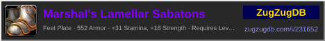 Marshal's Lamellar Sabatons: forum signature banner