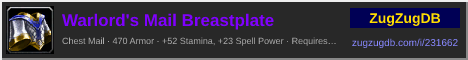 Warlord's Mail Breastplate: forum signature banner