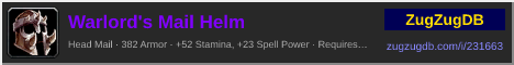 Warlord's Mail Helm: forum signature banner