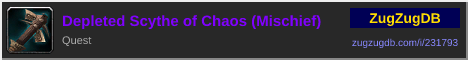 Depleted Scythe of Chaos (Mischief): forum signature banner
