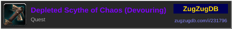 Depleted Scythe of Chaos (Devouring): forum signature banner