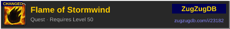 Flame of Stormwind: forum signature banner