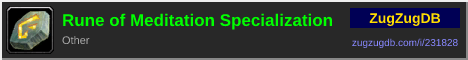 Rune of Meditation Specialization: forum signature banner