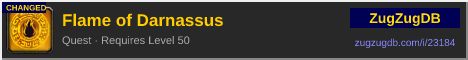Flame of Darnassus: forum signature banner