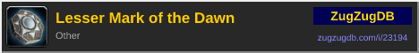 Lesser Mark of the Dawn: forum signature banner