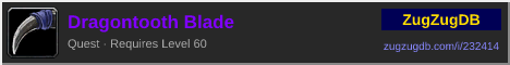 Dragontooth Blade: forum signature banner