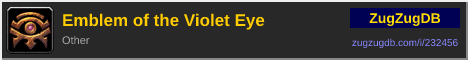 Emblem of the Violet Eye: forum signature banner