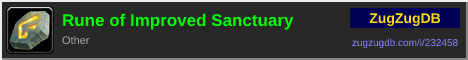 Rune of Improved Sanctuary: forum signature banner