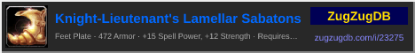 Knight-Lieutenant's Lamellar Sabatons: forum signature banner