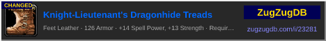 Knight-Lieutenant's Dragonhide Treads: forum signature banner