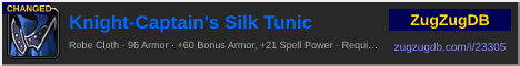 Knight-Captain's Silk Tunic: forum signature banner