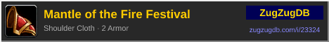 Mantle of the Fire Festival: forum signature banner