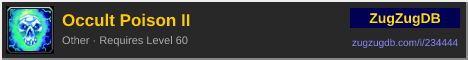 Occult Poison II: forum signature banner