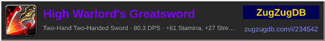 High Warlord's Greatsword: forum signature banner