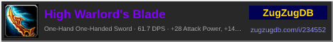 High Warlord's Blade: forum signature banner