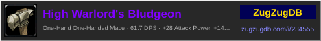 High Warlord's Bludgeon: forum signature banner