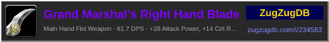Grand Marshal's Right Hand Blade: forum signature banner