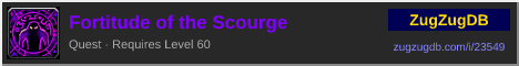 Fortitude of the Scourge: forum signature banner