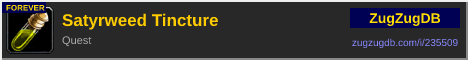 Satyrweed Tincture: forum signature banner