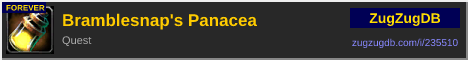Bramblesnap's Panacea: forum signature banner