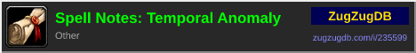 Spell Notes: Temporal Anomaly: forum signature banner