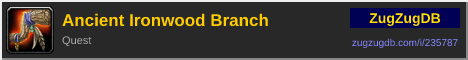 Ancient Ironwood Branch: forum signature banner