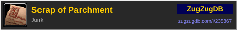 Scrap of Parchment: forum signature banner