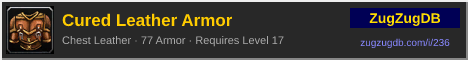 Cured Leather Armor: forum signature banner