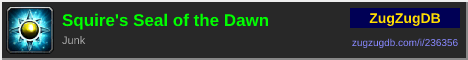 Squire's Seal of the Dawn: forum signature banner