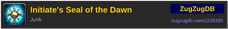 Initiate's Seal of the Dawn: forum signature banner