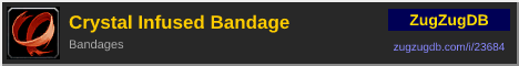Crystal Infused Bandage: forum signature banner