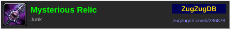 Mysterious Relic: forum signature banner