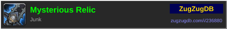 Mysterious Relic: forum signature banner