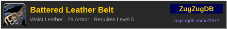Battered Leather Belt: forum signature banner