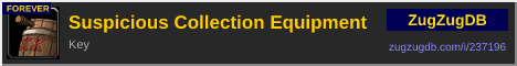 Suspicious Collection Equipment: forum signature banner